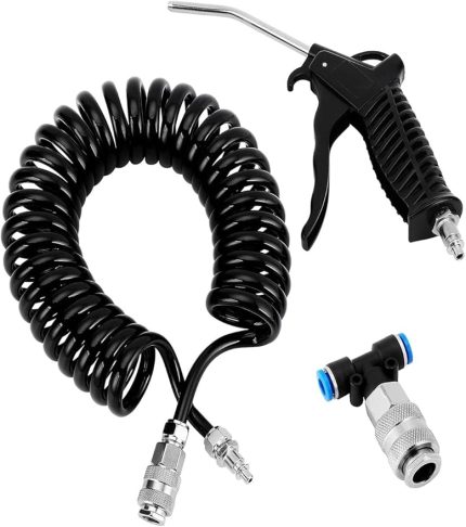 Kamyon Minibüs Kompresör, 5 Metre Hava Hortumu ve Tabancası Bağlantı Elemanı Seti