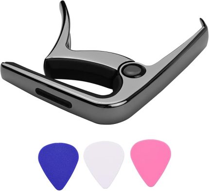 Kapo TC-02 Çok Fonksiyonlu Gitar Çinko Alaşım Köprü Pin Çektirme Gitar Seçim Yuvası ile 3 adet Gitar Akustik Elektro Gitar Bas için Seçtikleri