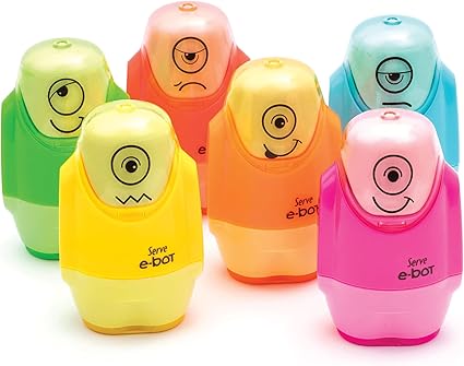 E-Bot Silgili Kalemtiraş Fosforlu Turuncu - Görsel 3