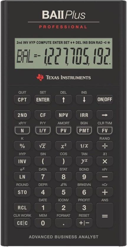 Instruments BA II Plus Professional Finansal Hesap Makinesi