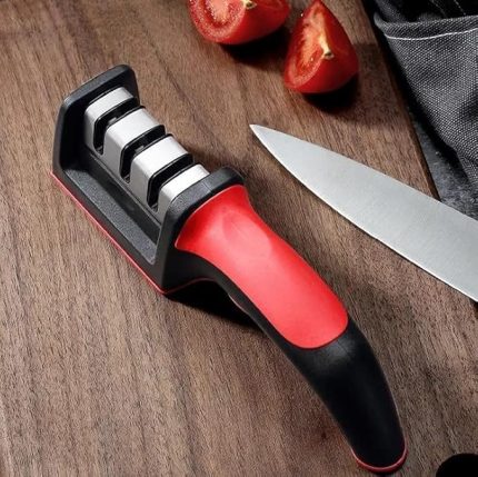 Bıçak Bileyici - 3 Açılı Elmas, Seramik, Tungsten Çelik Bileme Aleti | Mutfak & Şef Bıçakları İçin