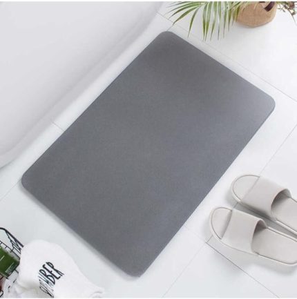 Gri Diatom Süper Emici Sihirli Hijyenik Paspas Diatomite Mat Diatom Banyo Paspası 600 * 390 * 9 KG