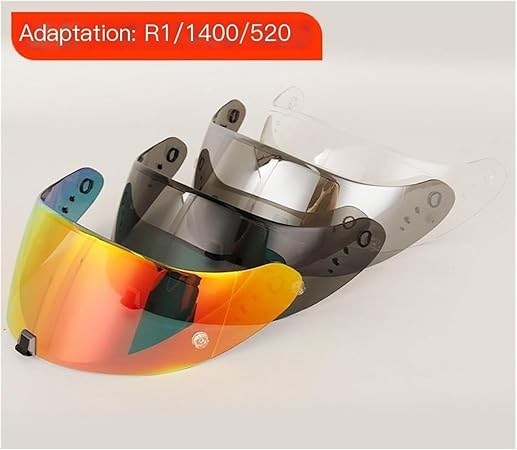 EXO Akrep Kaskı R1/1400/520 İçin Uygun Kask Lensi Gündüz ve Gece Evrensel Lens Toz Geçirmez ve Rüzgar Geçirmez X (Temiz Kırmızı) - Görsel 4