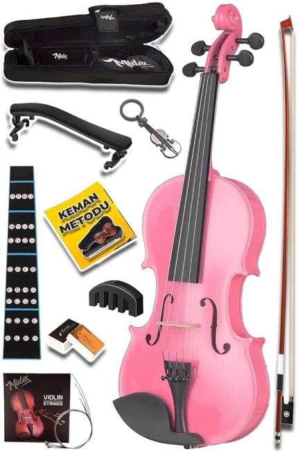 HGA24PİNK-TYS Pembe 1/2 Çocuk Kemanı (8-10 Yaş İçin)