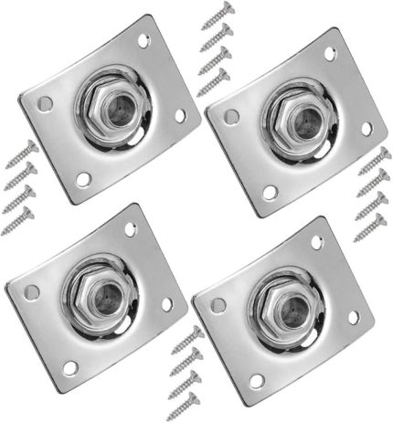 Gitar Aksesuar Soket Plakası Çıkış Soketi Gitar 4 Parça Set Sağlam Güçlü Malzeme Kompakt Yüksek Hassasiyet