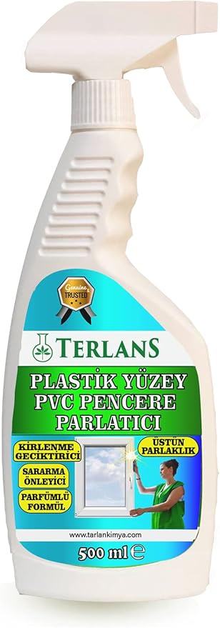 Plastik Yüzey PVC Pencere Temizleyici Parlatıcı 500 ml PVC Plastic Cleaner