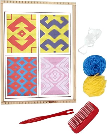 Dokuma Tezgahı ve Seti – Ahşap Halı Dokuma Projesi