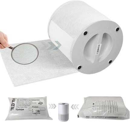 Fresh Air Filter 10 Adet Nano Gümüş İyonlu Elektrostatik Toz Tutucu Ön Filtre Xiaomi Smart Purifier 4 Compact ile Uyumlu