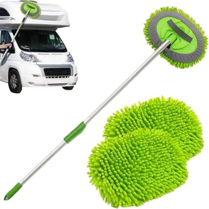 Yedek Mikrofiber Bezli Oto Yıkama Mop Seti