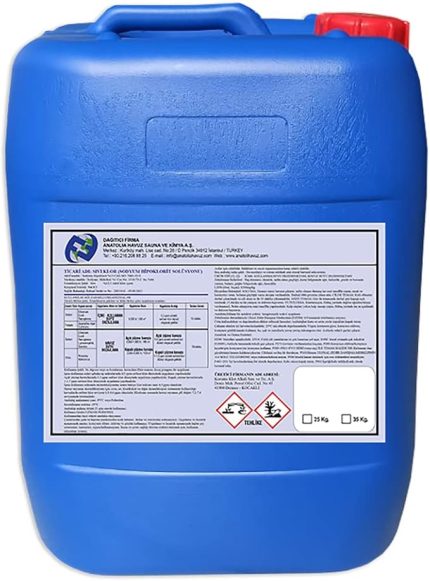 Pool Sıvı Klor 25 Kg (Sodyum Hipoklorit - Liquid Chlorine)