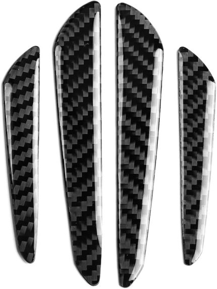 4 Adet Karbon Fiber kapı Kenar Koruyucu Tampon Koruyucu şeritler Ayar kapağı Araba Evrensel kapı Kenar Koruyucu Tampon Koruyucu şeritler