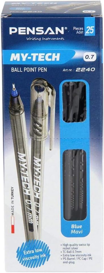 My-Tech Tükenmez Kalem 0.7 Mm Mavi 25'li