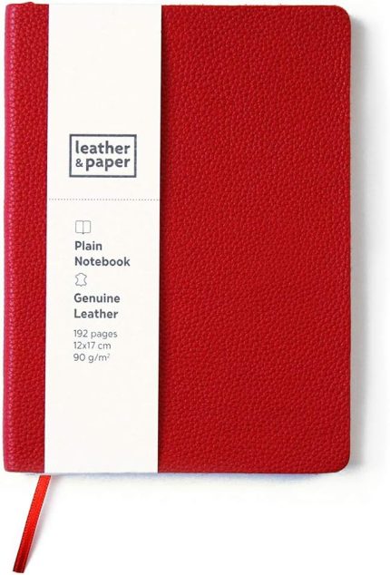 & Paper LP0597 Defter, Kırmızı, Çizgisiz