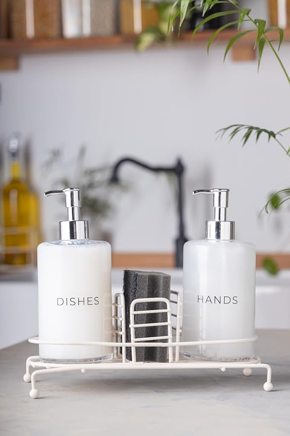 Novy Standlı 2'li Sıvı Sabunluk (White) - Görsel 4