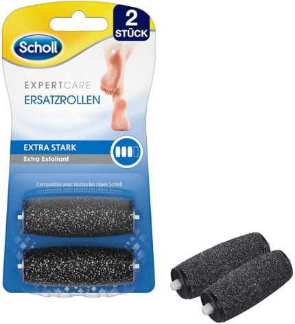 Expert care Wet & Dry yedek tekerlekler ultra güçlü – Scholl elektrikli nasır temizleyici için yedek dolum – elmas parçacıklı, 2 rulo
