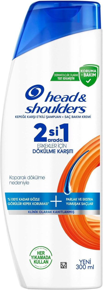 & Shoulders Erkeklere Özel Dökülme Karşıtı 2'si 1 Arada Kepeğe Karşı Etkili Şampuan 300ml
