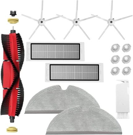 Roborock S5 Max S6 Max S6 Pure S6 MaxV S50 S51 S55 S60 S65 S5 S6 Elektrikli Süpürge için aksesuar kiti. Roborock ana fırça HEPA filtre yan fırçaları için yedek parçalar, temizleme bezleri