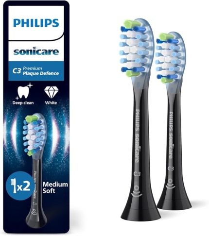Sonicare Premium Plak Defans 2'li Yedek Başlık Siyah - HX9042/88