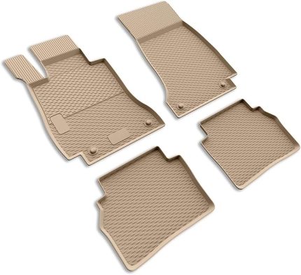 3D Havuzlu Kauçuk Paspas Bej Mercedes E Serisi W212 All - Terrain (2010-2015) ile uyumlu