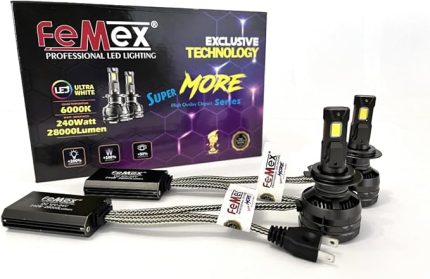 Super More H7 Şimşek Etkili Led Xenon 240W 28.000 Lumen