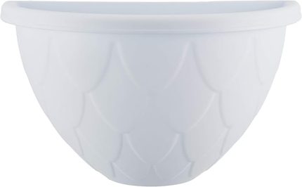 DD02 Damla Duvar Saksısı Askı Aparatlı 29,5cm, 2.4 Litre Beyaz