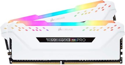 Vengeance RGB PRO 16GB (2x8GB) DDR4 2666MHz C16 XMP 2.0 Enthusiast RGB LED aydınlatma bellek kiti - beyaz