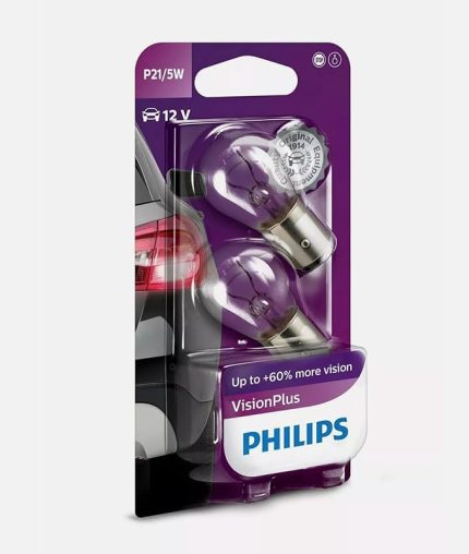 P21/5W,%60 Daha Fazla Görüş, VisionPlus 12V Otomobil Ampulü, 2'li Paket