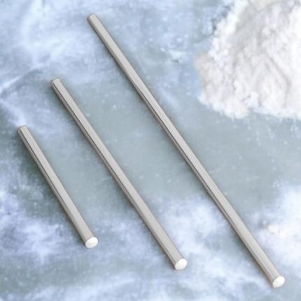 Alüminyum Metal Oklava 3'lü Set Börek Hamur Yufka Açma Silindir Yuvarlak Uzun Kısa Mutfak Araç