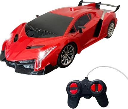Kumandalı Pilli Işıklı Full Fonksiyon Şampiyon Araba 1:20 Ölçek Drift Arabası (Kırmızı)
