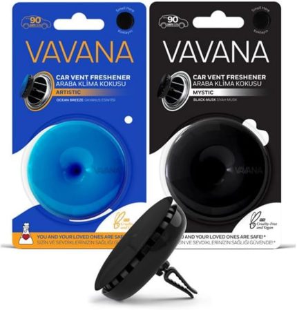 Spin Araba Klima Kokusu - Profesyonel Otomobil Kokusu | BPA & Sıvı İçermez | 90 Gün Etkili | 2'li Set (ARTISTIC & MYSTIC)