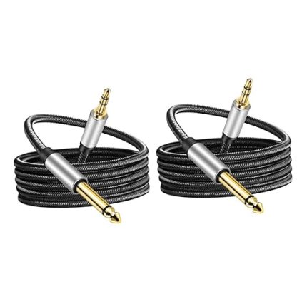 Adet Gitar Kablosu Ye Erkek Erkek Aux Uzunlukta Dayanıklı ve Aşınmaya Dirençli İletimi için Mixer Bağlantısı