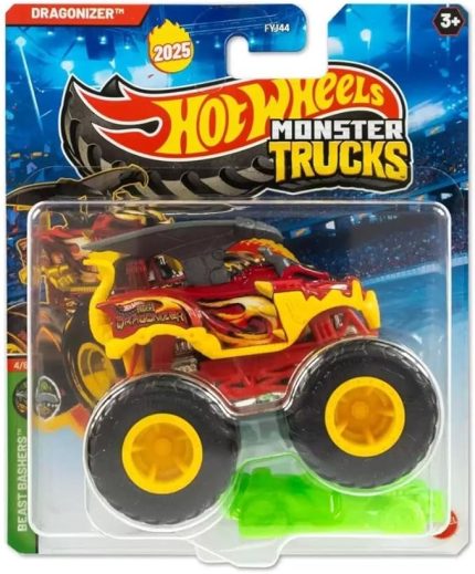 Wheels FYJ44 Monster Trucks 1:64 Araba DRAGONIZER JCD69