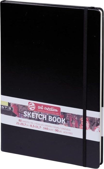 Art Creation Sketch Book Black, Sketch Book, 80 Sheets, 21x29, 7 cm Bound