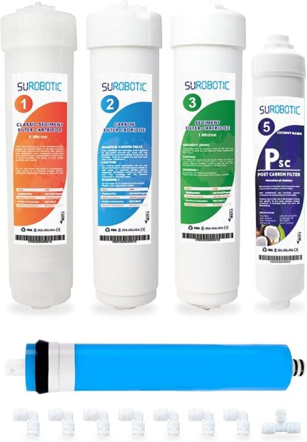 Kasa Su Arıtma Cihazı Filtre Seti 5 Aşamalı 12"tümkapalı Kasa Cihazlar ile Uyumlu