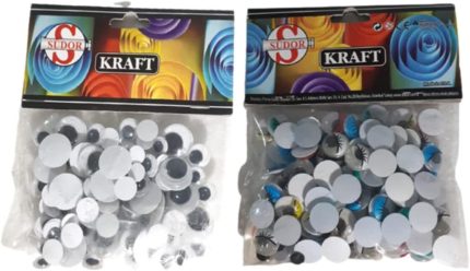 Oynar Göz 2'li Paket, Siyah Ve Renkli, Karışık Ebatlarda