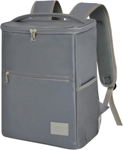 Termal Sırt Çantası Yalıtımlı Termos Soğutucu Çanta, Erkek Kadın Buzluk Çanta Soğutucu, Kamp Plaj Balıkçılık Öğle Yemeği Piknik Beslenme Yemek Taşıma Çantası