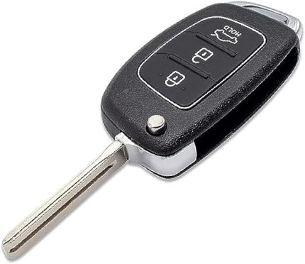 Uzaktan Kumanda için Bıçaklı Yedek Anahtar Kabuk Kapağı 3 Anahtar Siyah Hyundai i20 i30 i40 ix20 ix30 ix30 ix35 ix45 ix55 Tucson Santa Fe Elantra Accent (GUSCE, Kabuk) ile Uyumlu