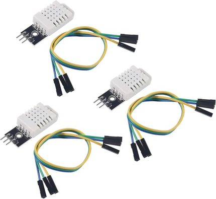 3 ADET DHT22 / AM2302 Arduino Raspberry Pi için Dijital Nem ve Sıcaklık Sensörü Modülü, Sıcaklık Nem Ölçer Monitörü Elektronik Uygulama Kendin Yap SHT11 SHT15