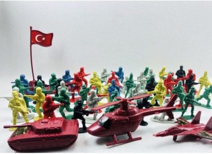 Türk Askeri Asker Seti Tam 58 Parça Oyuncak Asler Seti
