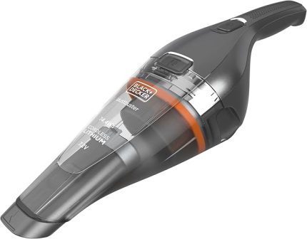 + Decker NVC220WC-QW 7.2V Dustbuster Şarjlı El Süpürgesi, Krom