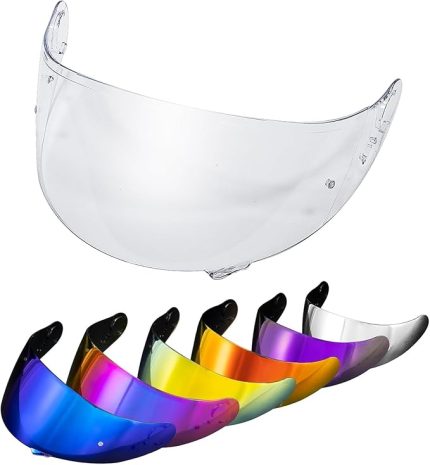 Shoei GT Air GT Air 2 TC-5 TC-9 Neotec CNS-1 için Kask Vizörü, Renkli Vizör Motosiklet UV Koruması Yüz Kalkanı Değiştirme Aksesuarları (Şeffaf)