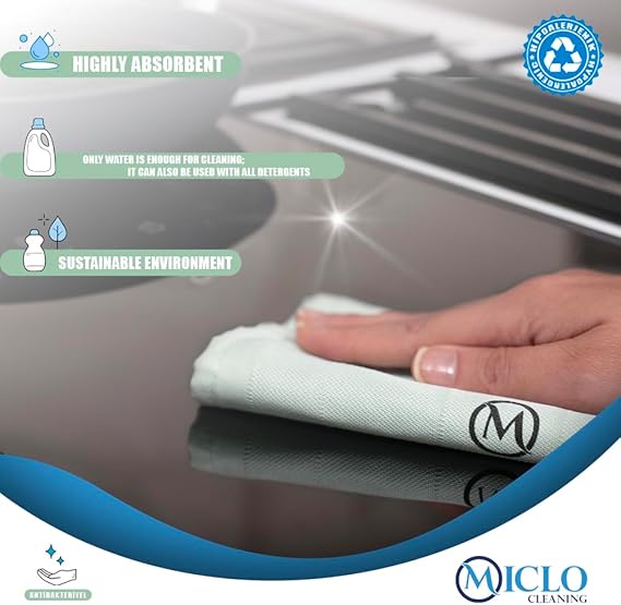 CLEANING | Mikrofiber Temizlik Bezi 3'lü Set | Sihirli Bez | Cam, Ayna Bezi | Soft Seri - Görsel 4