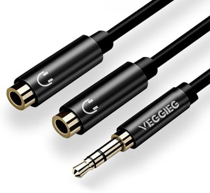 2 Kulaklık Çoklayıcı Y Kablo