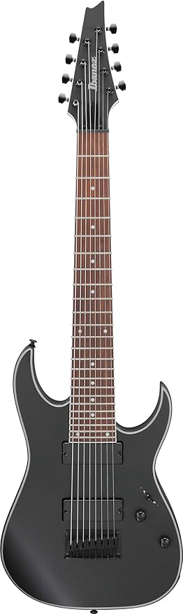 RG8EX BKF - Black Flat 8 Telli Elektro Gitar