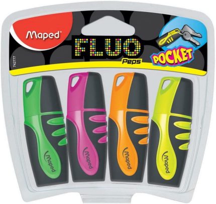 742777 Fluo Peps Mini Fosforlu Kalem 4 Lü