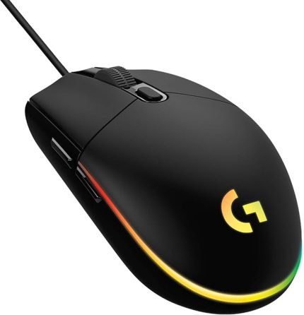 G G102 Kablolu Oyuncu Mouse, LIGHTSYNC RGB Aydınlatma, 8.000 DPI, 6 Programlanabilir Tuş, Siyah