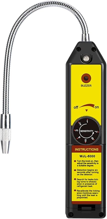 Kaçak ü WJL-6000 HVAC Kaçak ü Halojen Gaz Algılayıcı Otomotiv Gaz Bulucu R134a R410A R12 R22 R404A için Halojen Kaçak Test Cihazı Kontrol Cihazı Doomun