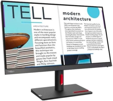 ThinkVision S25E-30 63E0KAT4TK 24.5" 4 ms Full HD 75 Hz Monitör