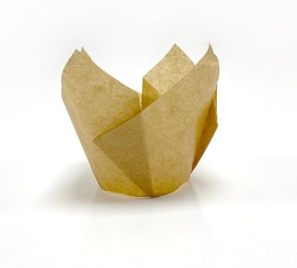 Hediye Sepeti 100'lü Klasik Lale Kapsül Kraft Muffin Kek Kalıbı, Tulip, Safari Konsept, Cupcake Kağıdı Doğum Günü Parti Dekorasyonu için