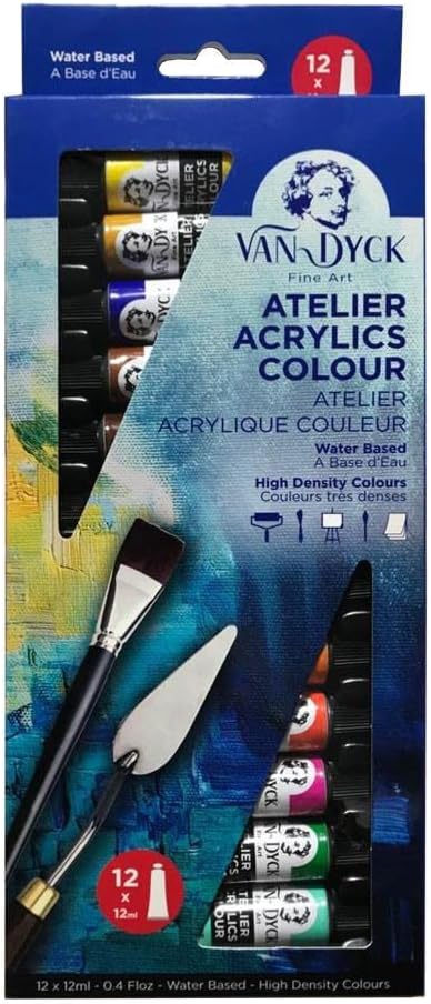 DYCK AKRİLİK BOYA 12ml 12 RENK SET